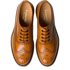 Men's Loake Edward Premium Country Brogue Shoes - Tan