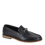 Men's Roamers M 508 Slip-On Leather Loafer Shoes - Black