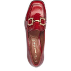 Women's Tamaris 1-24316-43 Trotteur Patent Loafer Shoes K 15 - Red