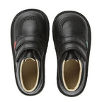 Boy's Kickers Kick Lo Velcro Strap Junior Shoes - Black