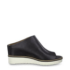 Women's Tamaris 1-27200-22 Slip-On Slide Wedge Mules - Black