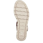 Women's Tamaris 1-28203-42 Wedge Heeled Leather Sandals K 13 - Ivory Comb