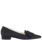 Women's Högl 8-102232 Essential Buckle Ballet Pump Shoes HO 73 - Black Suede 0100