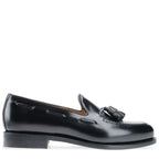 Men's Berwick 1707 8491-K3 Tasselled Leather Moccasin Shoes M 42 - Black