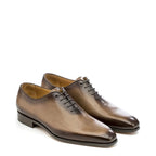 Men's Eye Derby Leather Lace-Up Shoes 5473 PC 12 - Tan