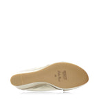 Women's EYE Cross Over Leather Wedge Mule Sandals G 99 - Gold