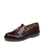 Men's Loake Brighton Classic Slip-On Leather Loafer Shoes - Oxblood