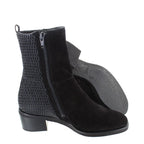 Women's Högl 2-10 4632 Leather Suede Ankle Boots - Black