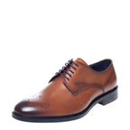 Men's John White Pembroke Derby Leather Shoes - Tan