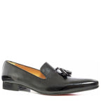 Men's VITELO Slipper Leather Shoes PC 10 - Black Leather