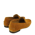 Men's John White Headley Leather Suede Moccasin Shoes - Whisky