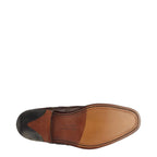 Men's Loake Buckingham Premium Brogue Leather Shoes - Dark Brown
