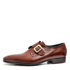 Men's VITELO Classic Monk Leather Shoes M 47 - Brown