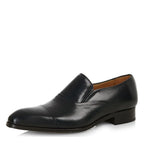 Men's EYE Plain Slip-On Toe Cap Leather Shoes TS 35 - Black