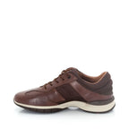 Men's Lloyd Ascot Leather Lace-Up Trainers - Brown T D Moro