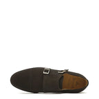Men's Berwick 1707 Double Monk strap 3637 Goodyear Welted Leather Shoes M 29 - Brown Suede