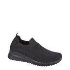 Women's Urban Jacks Cocktail Lightweight Slip-On Pump Trainers - Black