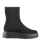 Women's HÖGL 4-102622 Hedi Chelsea Suede Leather Ankle Boots - Black Suede
