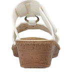 Women's Jo & Joe Gibraltar Lightweight Wedge Mule Sandals - White