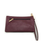 Women's Long & Son Small Clutch, Wristlet, Shoulder ,Cross-Body Bags 3141- Burgundy