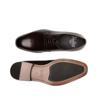 Men's John White Mumford Plain Leather Derby Shoes - Brown
