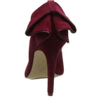 Women's Högl 4-109012 Pointed Leather Suede High Heel Court Shoes HO 51 - Red Raspberry