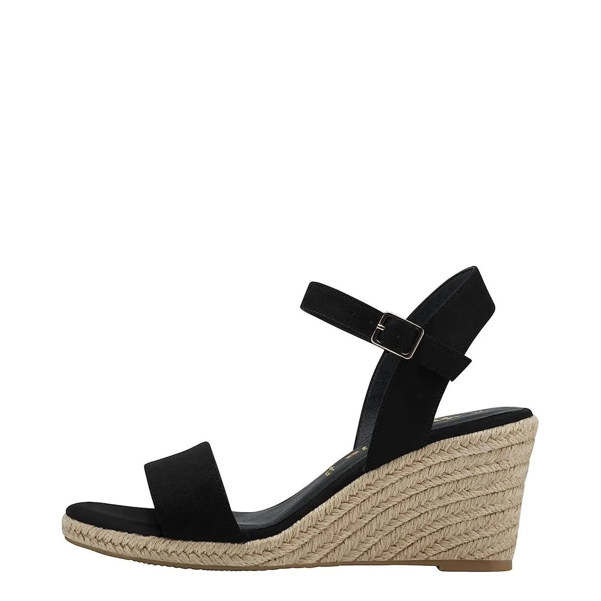 Women&#39;s Tamaris 1-28300-42 Vegan Espadrille Wedge Sandals - Black