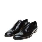 Men's John White Romsey Leather Derby Shoes - Black