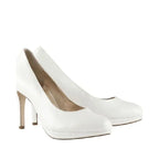 Women's HÖGL Studio 80 0-178003 Closed Pump Leather Court Shoes HO 33 - Pearl White