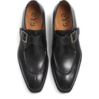 Men's Eye Classic Monk Leather Shoes 5839 PC 16 - Black