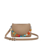 Women's Long & Son Small Top Handle Decorative Cross Body Bag XY6671 - Khaki