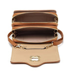 Women's BESSIE Small Quilted Flap Over Cross Body Bags BJ5663 - Tan