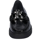 Women's Waldläufer 723508 143 001 H-Serena Patent Leather Loafer Shoes - Black