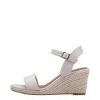 Women's Tamaris 1-28300-42 Vegan Espadrille Wedge Sandals - Nude