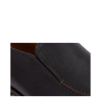 Men's Eye Plain Tramline Leather Loafer Shoes 4973 M 49 - Dark Brown