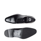 Men's John White Guildhall Capped Oxford Leather Shoes - Black