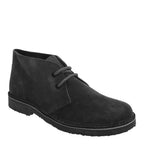 Men's ROAMERS Leather Suede Desert Boots - Black
