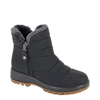 Women's Boulevard L587 Lightweight & Thermal Lined Zip Ankle Boots - Black