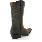 Women's Grinders Dallas Classic Leather Mid-Calf Cowboy Western Boots - Brown