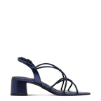 Women's Tamaris 1-28236-42 Vegan Block Heeled Strappy Sandals - Navy