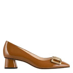 Women's HÖGL 4-104034 Posh Patent Leather Pump Court Shoes HO 84 - Nut