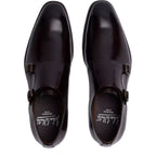 Men's John White Monkton Double Monk Leather Shoes - Brown