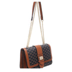 Women's BESSIE BH5081 Logo Print Shoulder & Cross Body Bags - Black
