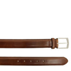 Men's Loake Henry Leather Belts - Mahogany size 38"