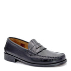 Men's Holborn Trafalgar Premium Leather Penny Loafer Shoes -Black