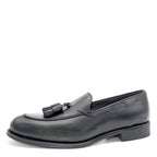Men's Holborn Camden Premium Leather Tassel Loafer Shoes - Black