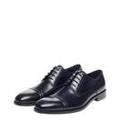 Men's JOHN WHITE Lucan Brogue Derby Leather Shoes - Black