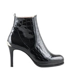 Women's Högl 0-108165 High Heel Leather Ankle Boots HO 67 - Black