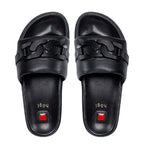 Women's HÖGL 3-100810 Gemma Slide Leather Mule Sandals HO 81 - Black 0100