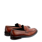 Men's John White Banff Leather Penny Loafer Shoes - Reef Tan
